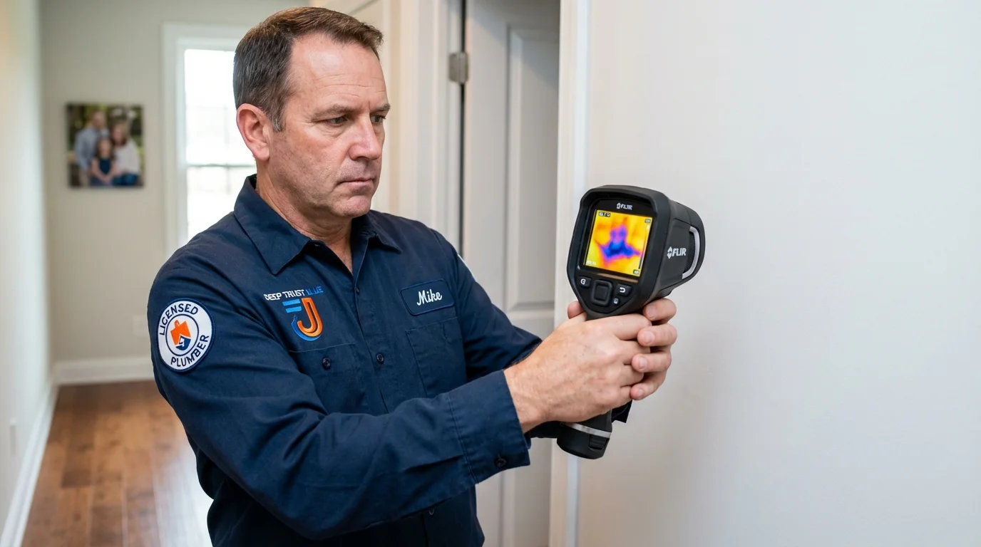 Thermal imaging leak detection by Johns Plumbing LLC in Vermillion